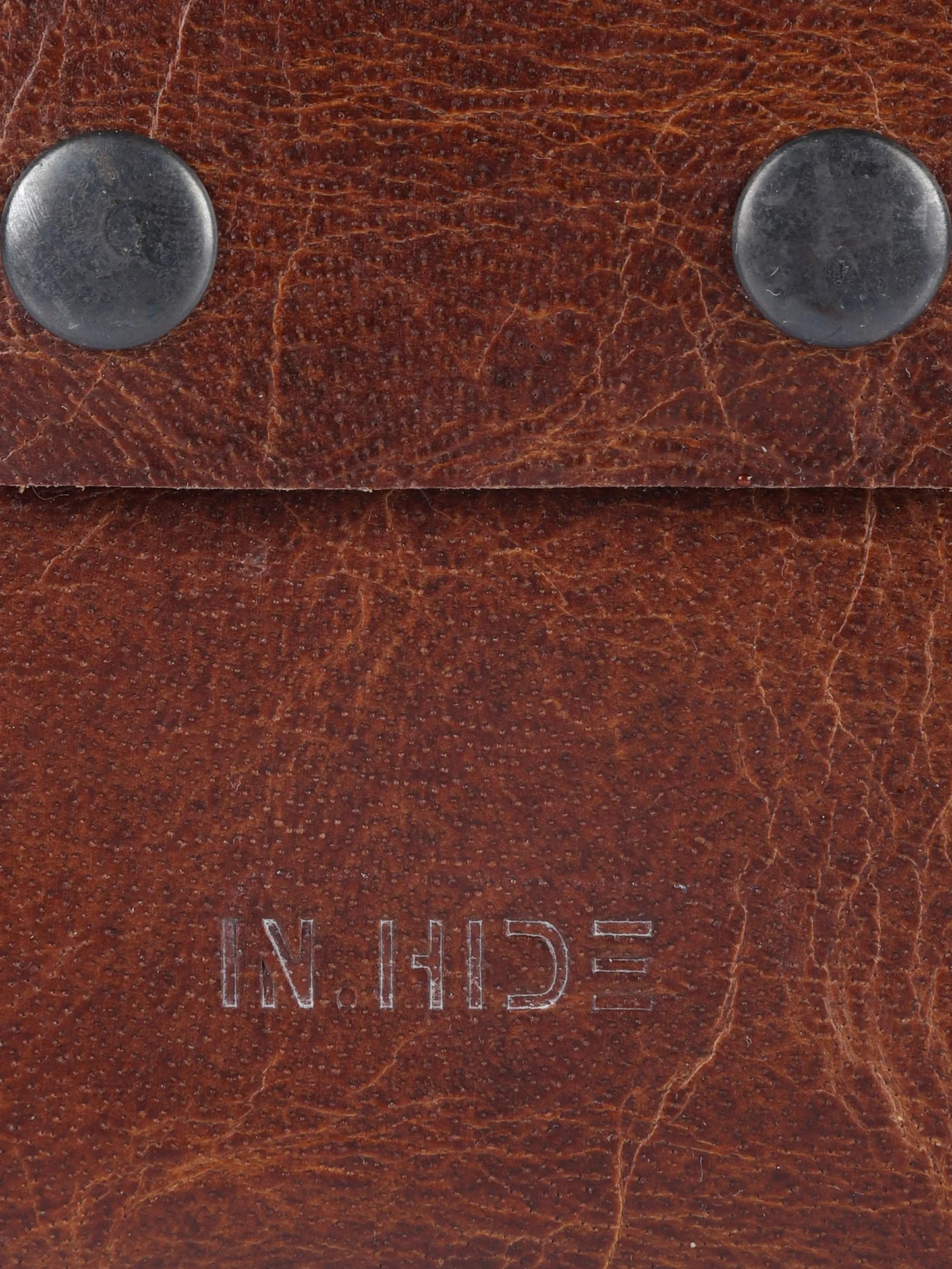 INHIDE Rustic Handcrafted Leather Brown Wallet