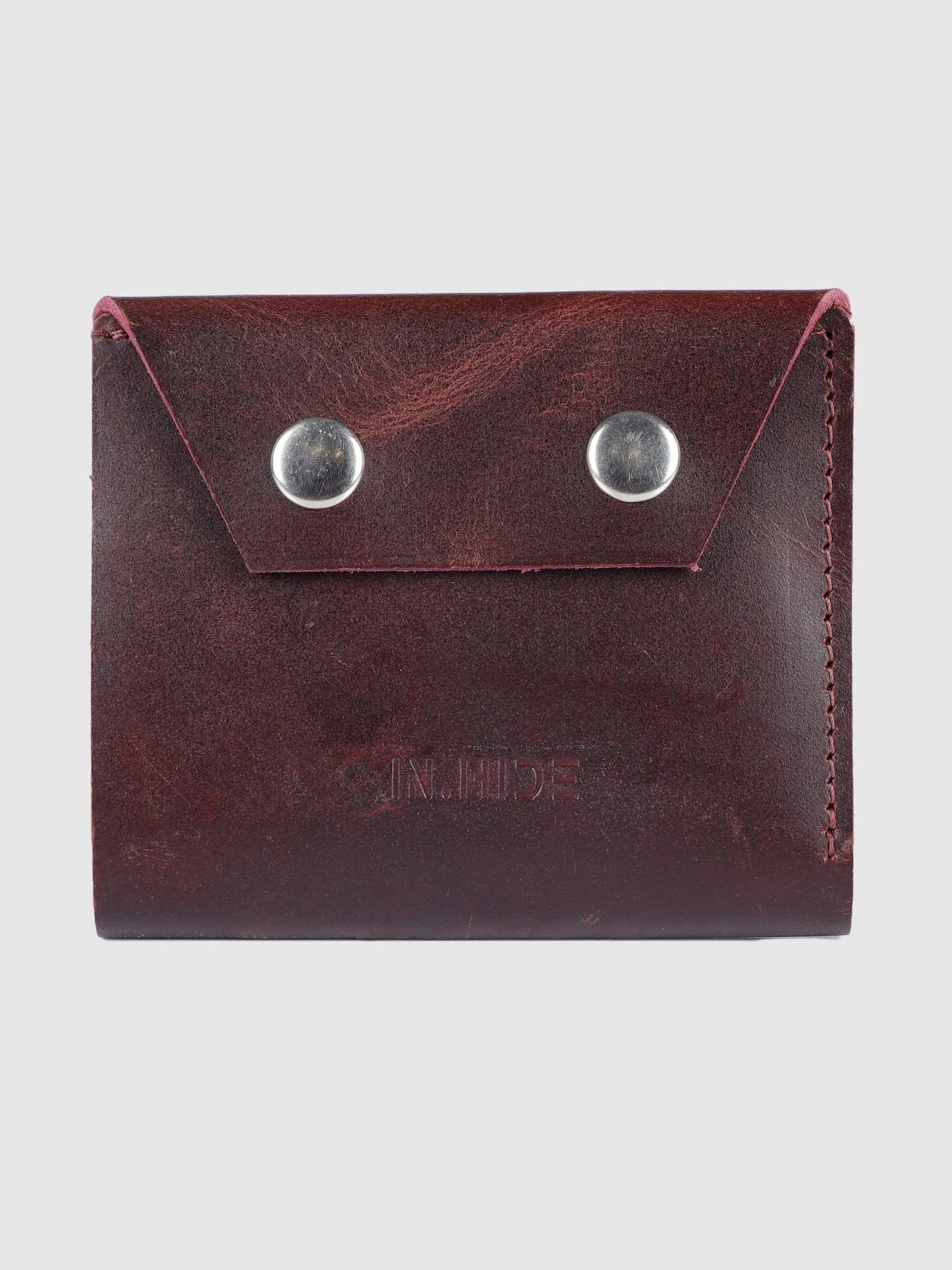 INHIDE Rustic Handcrafted Leather Cherry Wallet