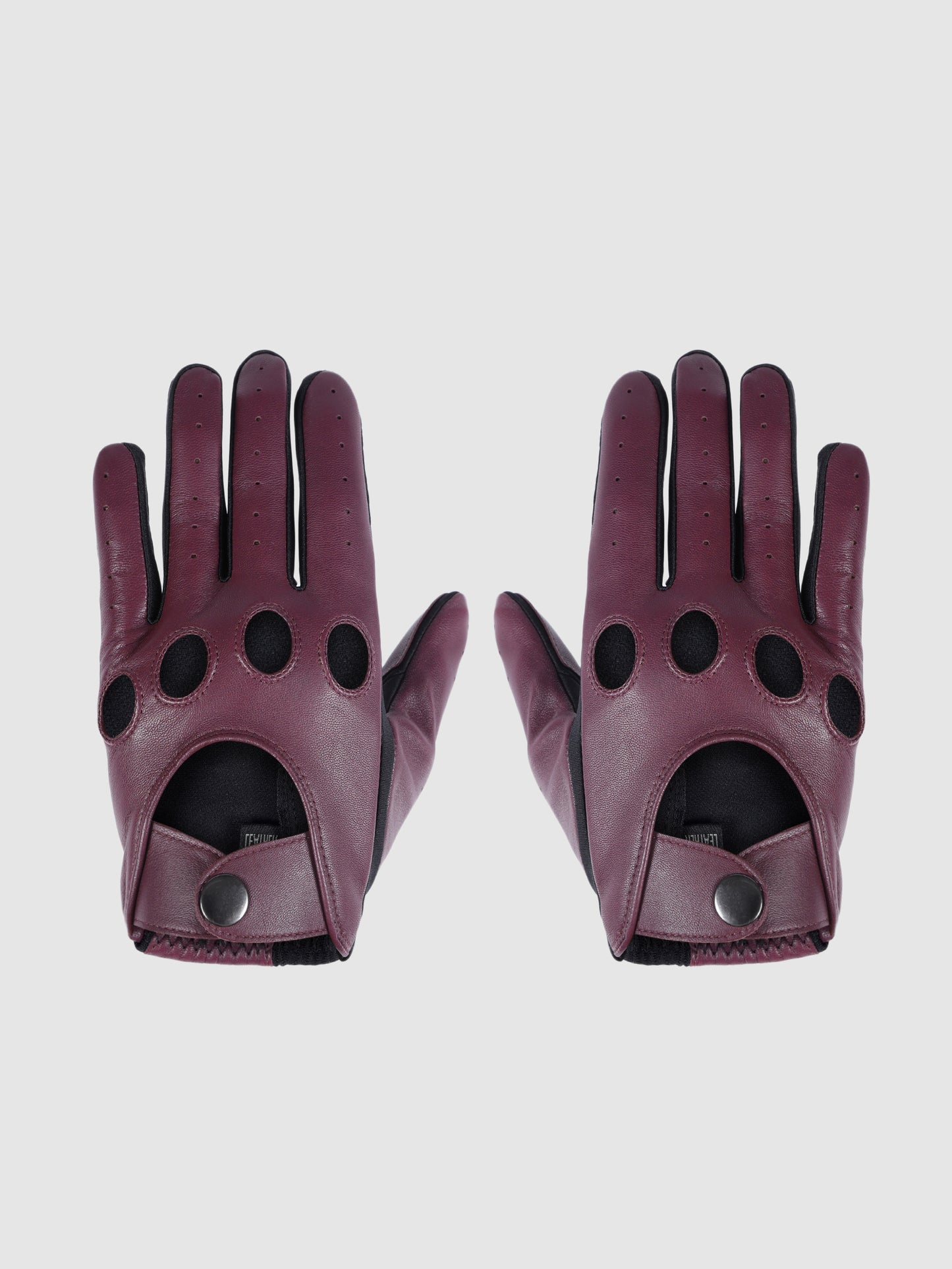 IN.HIDE Classic Rider Gloves - Burgundy