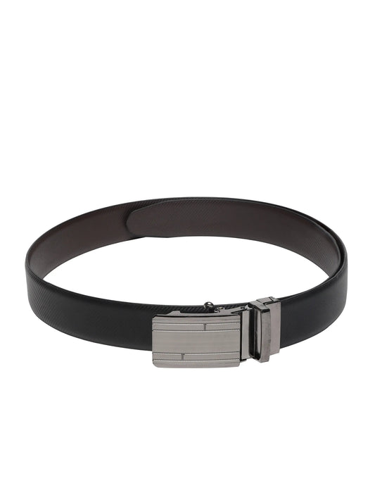INHIDE Reversible Black Brown Leather Belt Men
