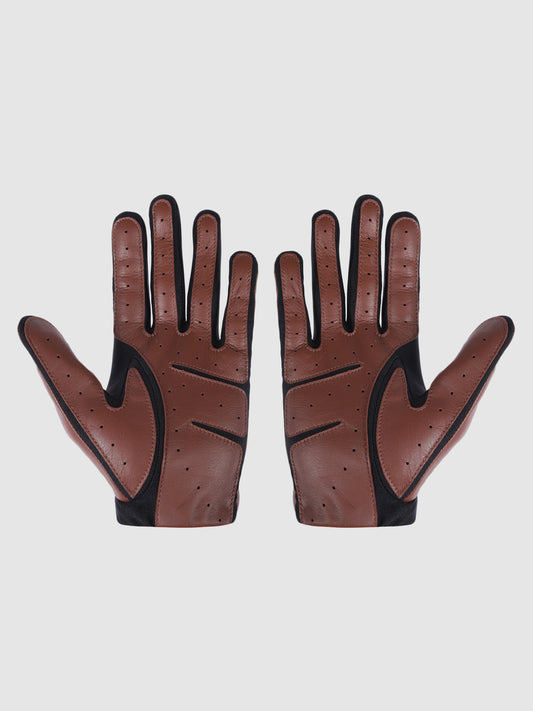 IN.HIDE Classic Rider Gloves - Brown Cognac
