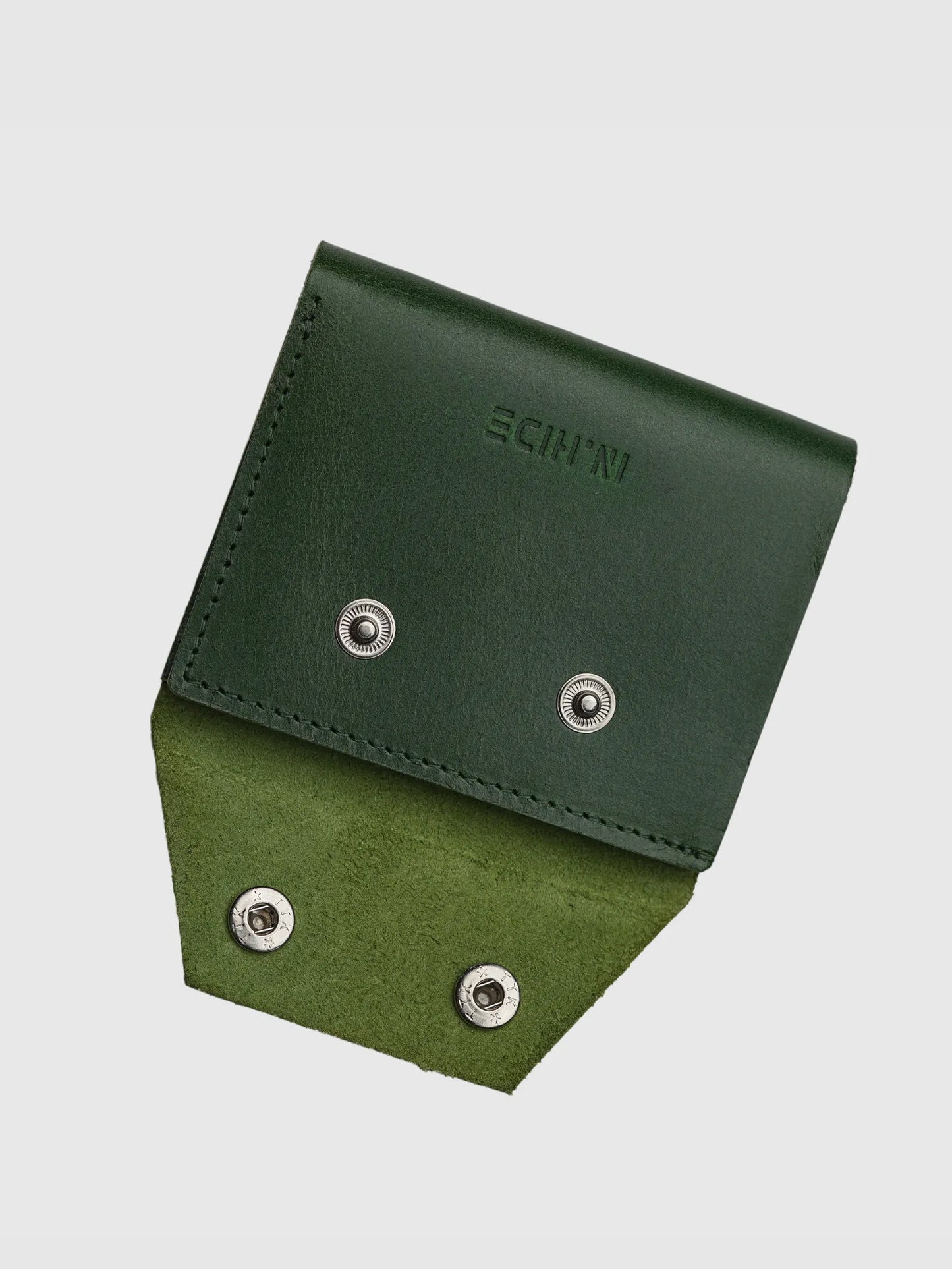 INHIDE Rustic Handcrafted Leather Green Wallet