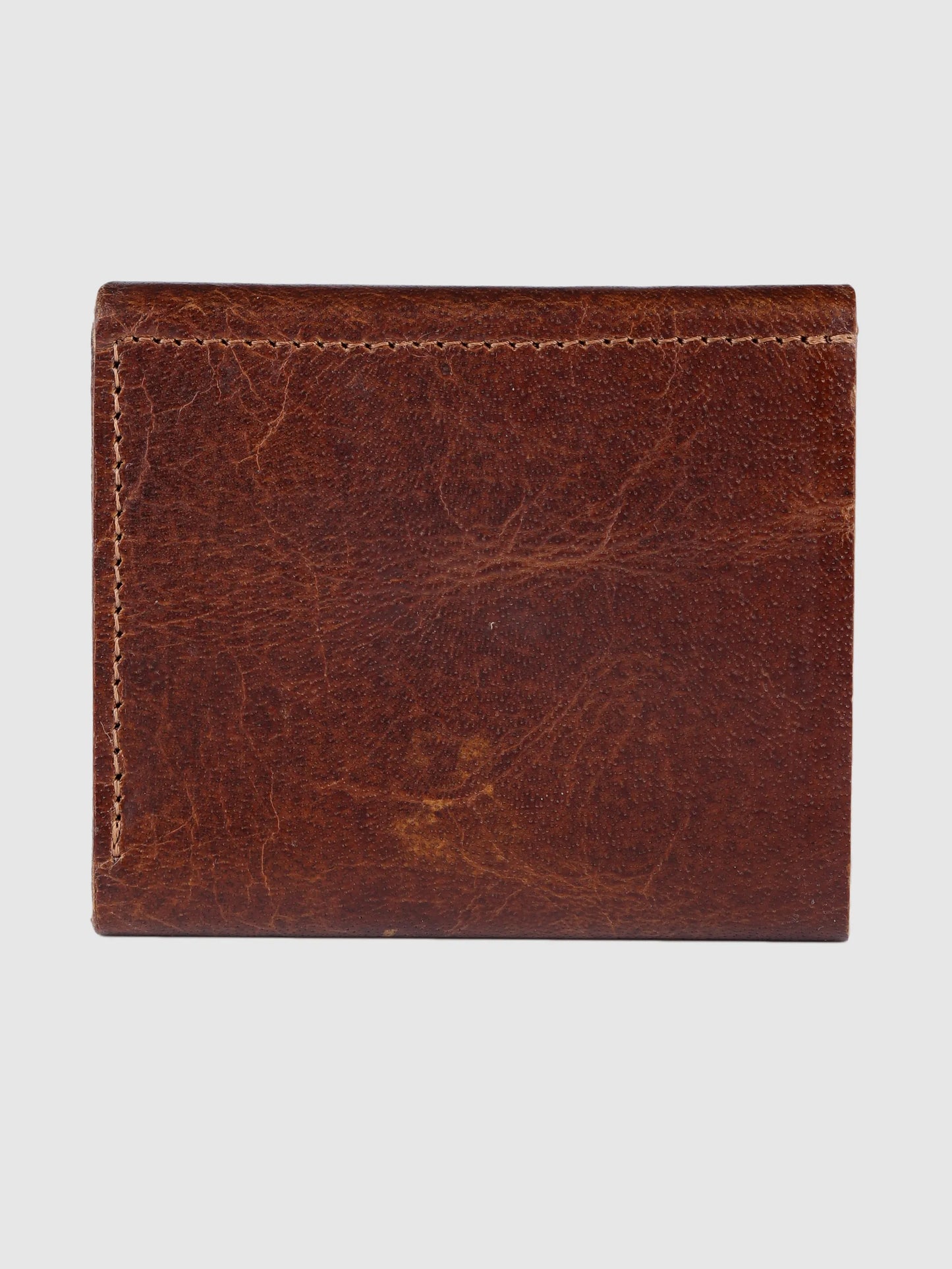 INHIDE Rustic Handcrafted Leather Brown Wallet