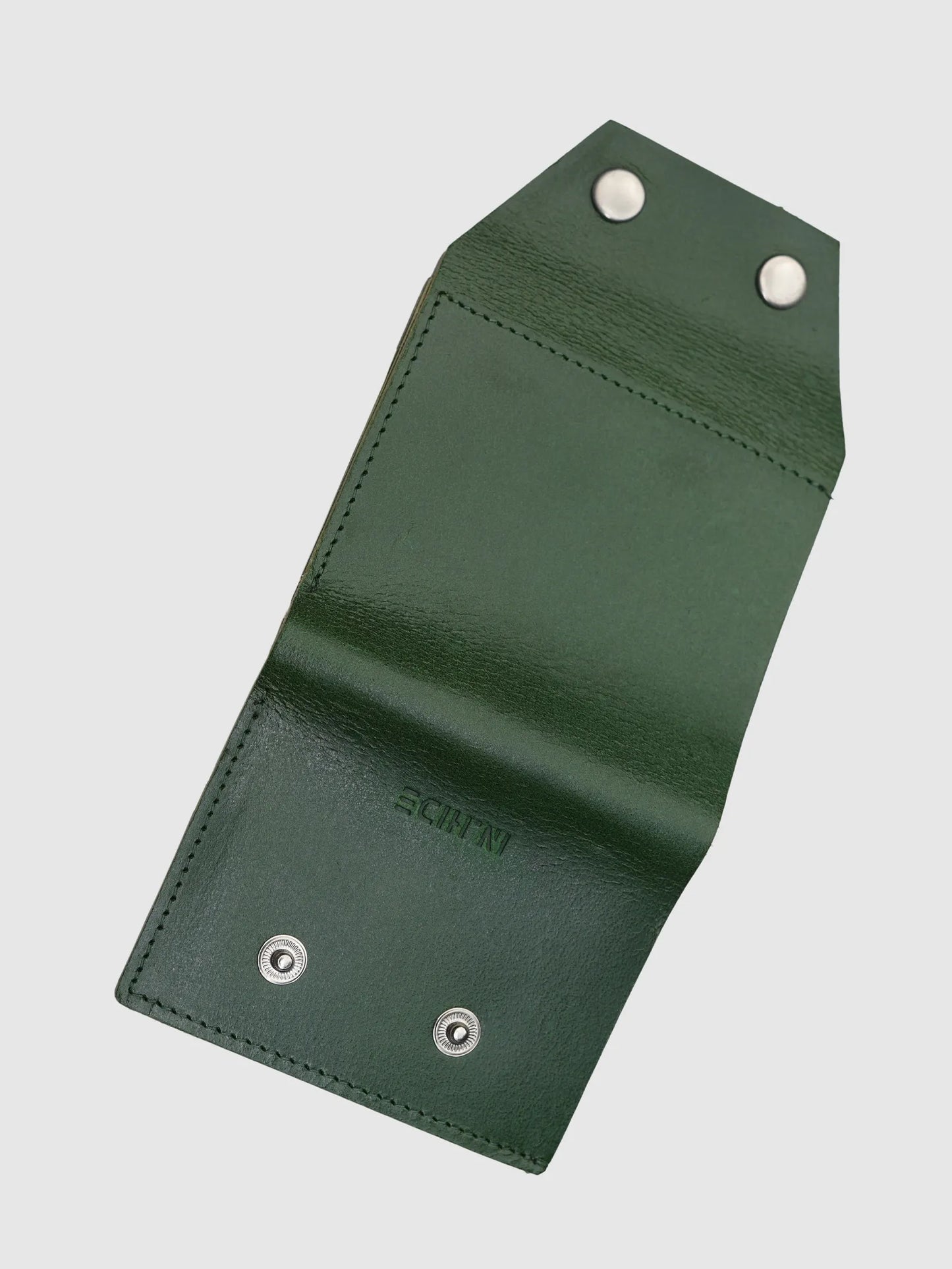 INHIDE Rustic Handcrafted Leather Green Wallet