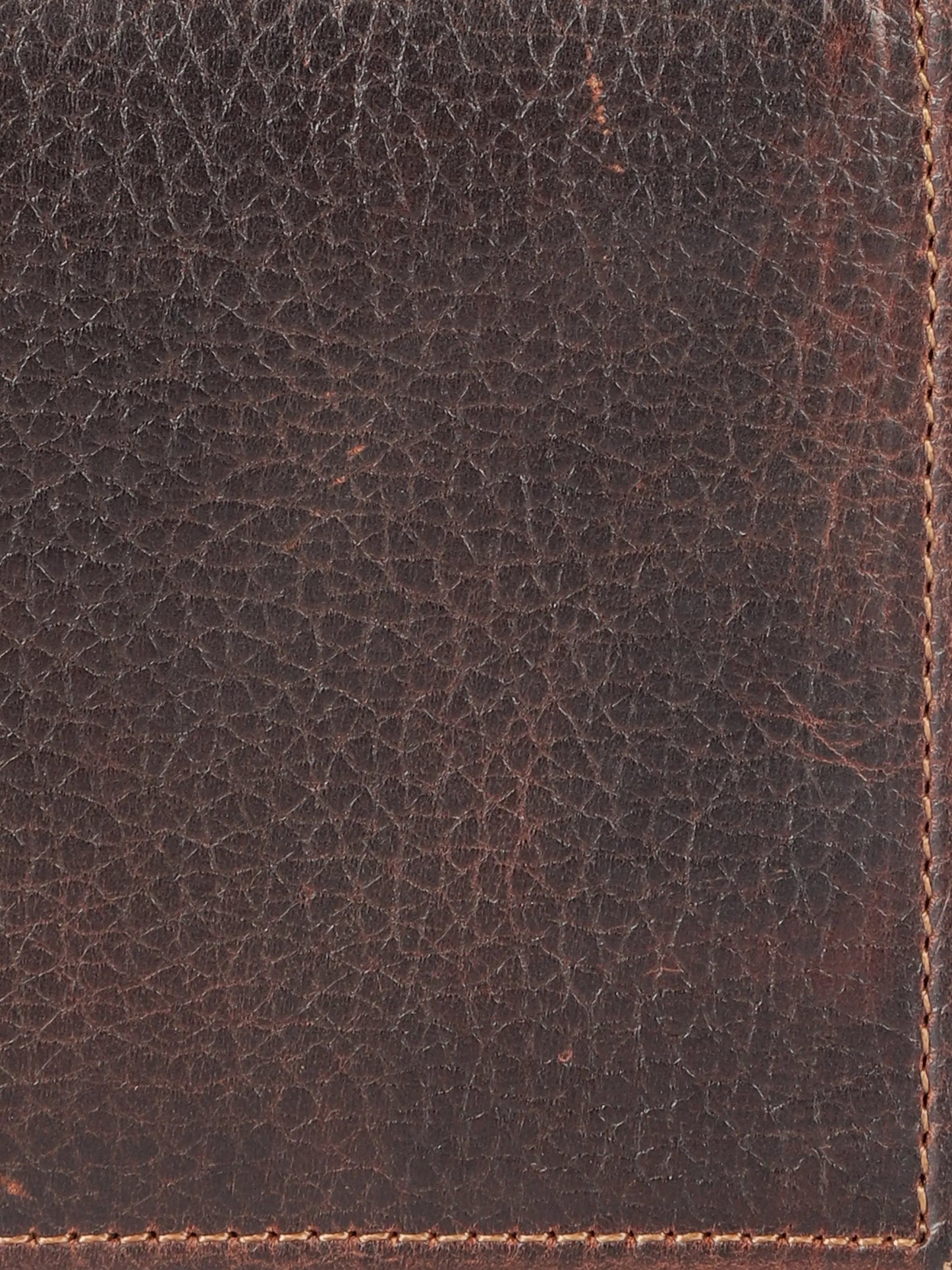 IN.HIDE Dark Brown Vintage Real Leather Wallet for Men - 6 card slots with coin Pocket