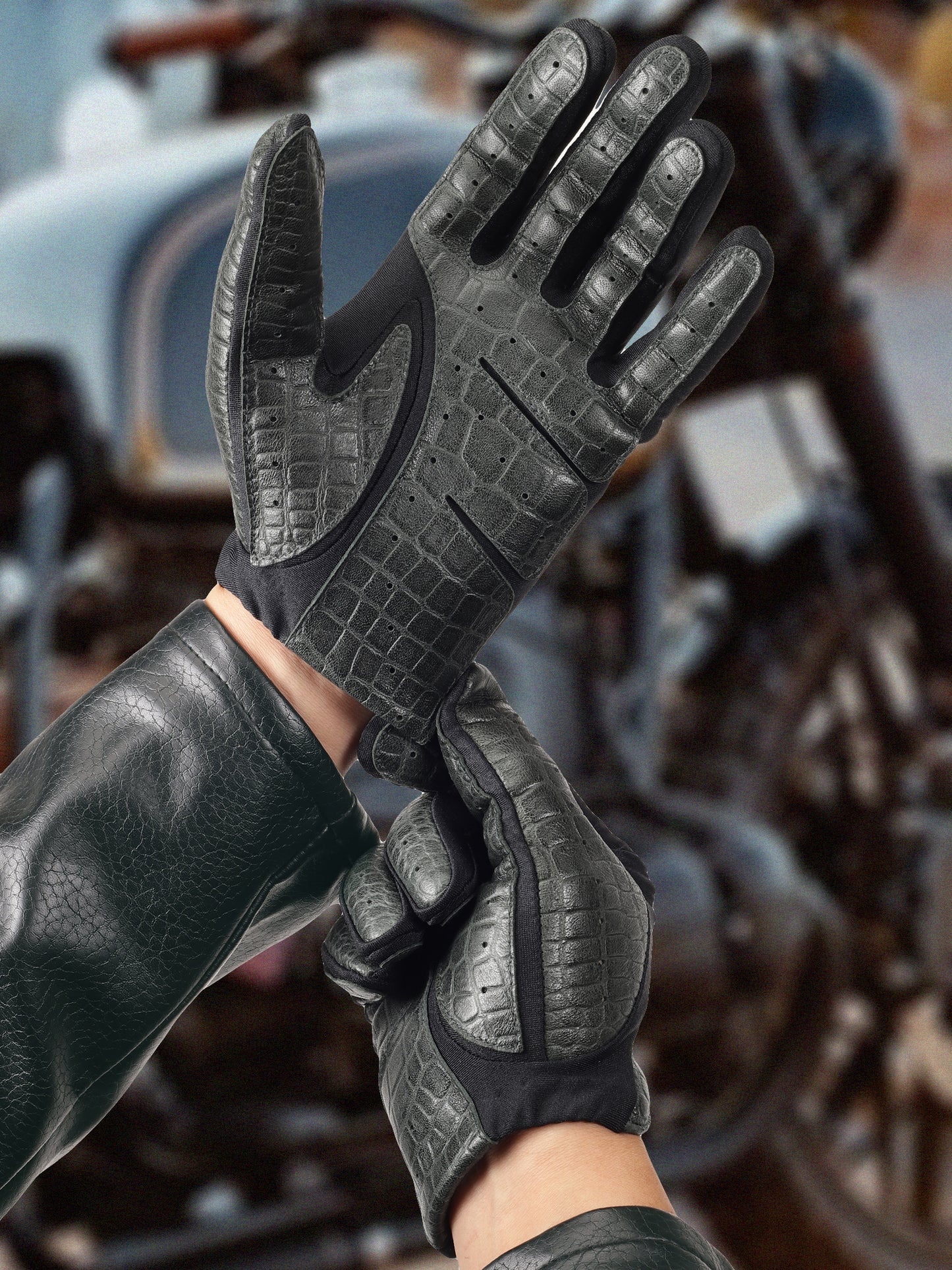 IN.HIDE Classic Rider Gloves - Green