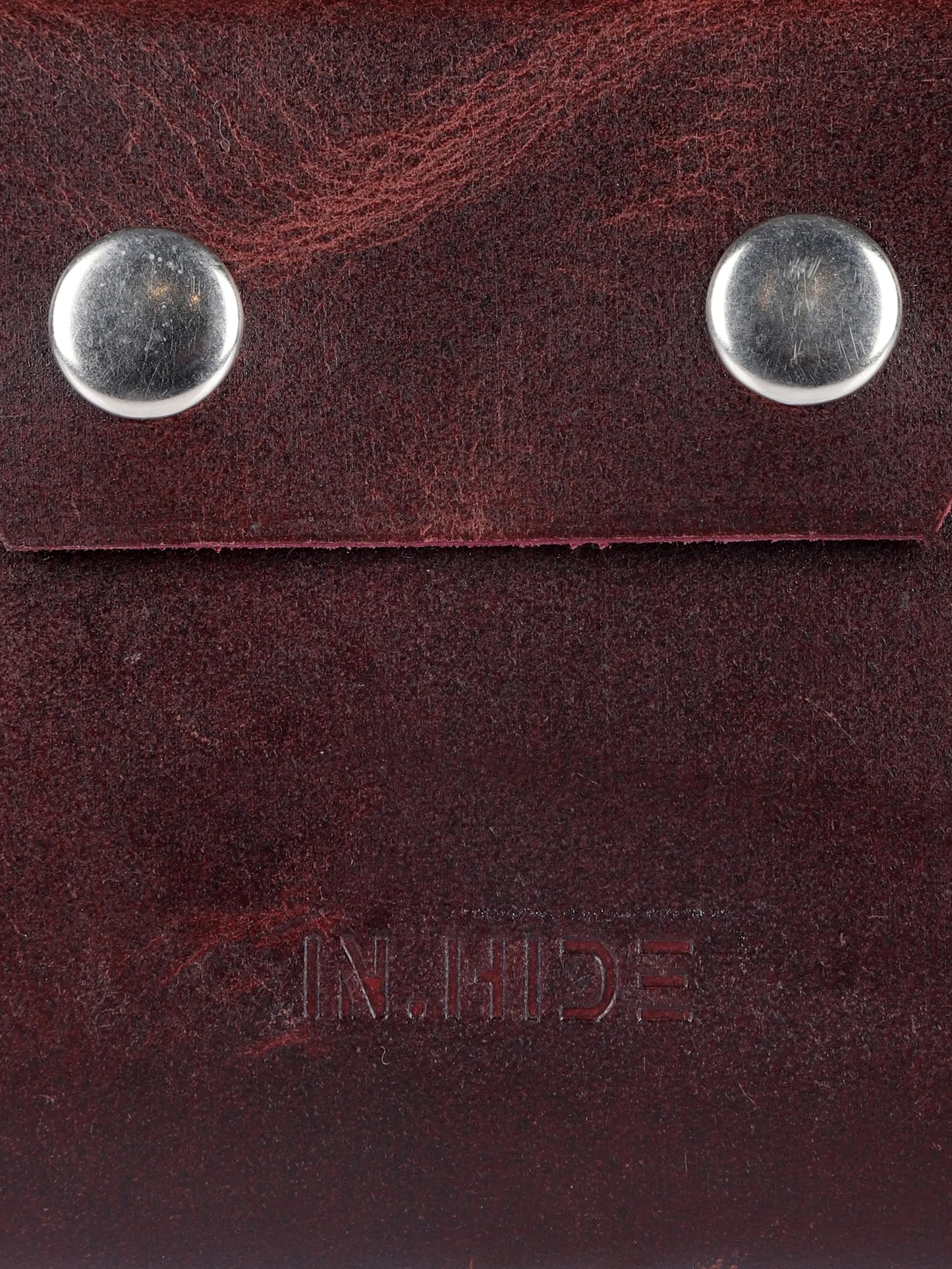 INHIDE Rustic Handcrafted Leather Cherry Wallet