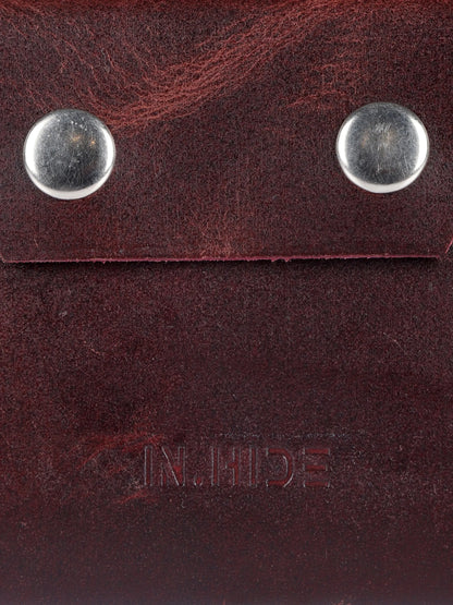 INHIDE Rustic Handcrafted Leather Cherry Wallet