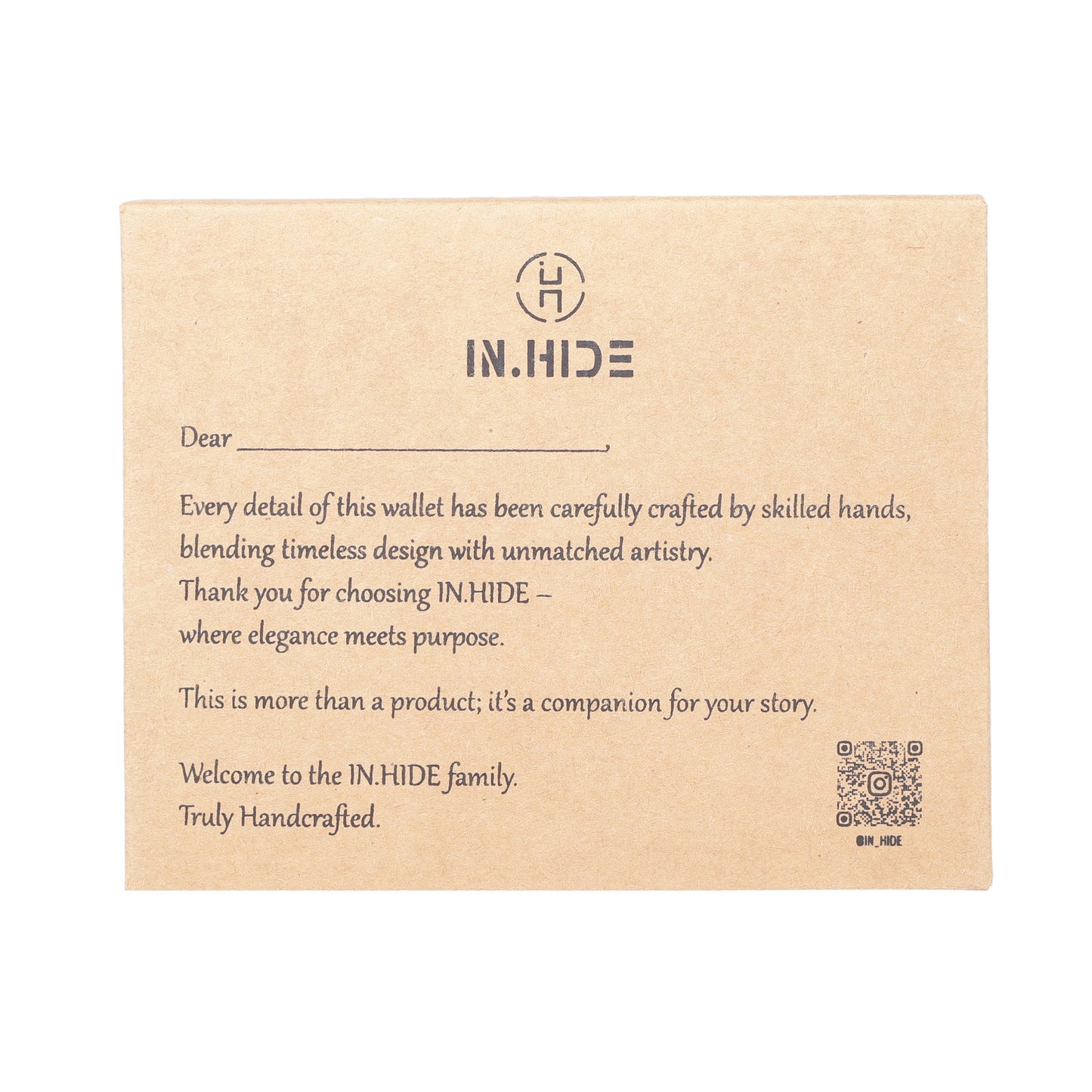 INHIDE Navy Clamp Wallet