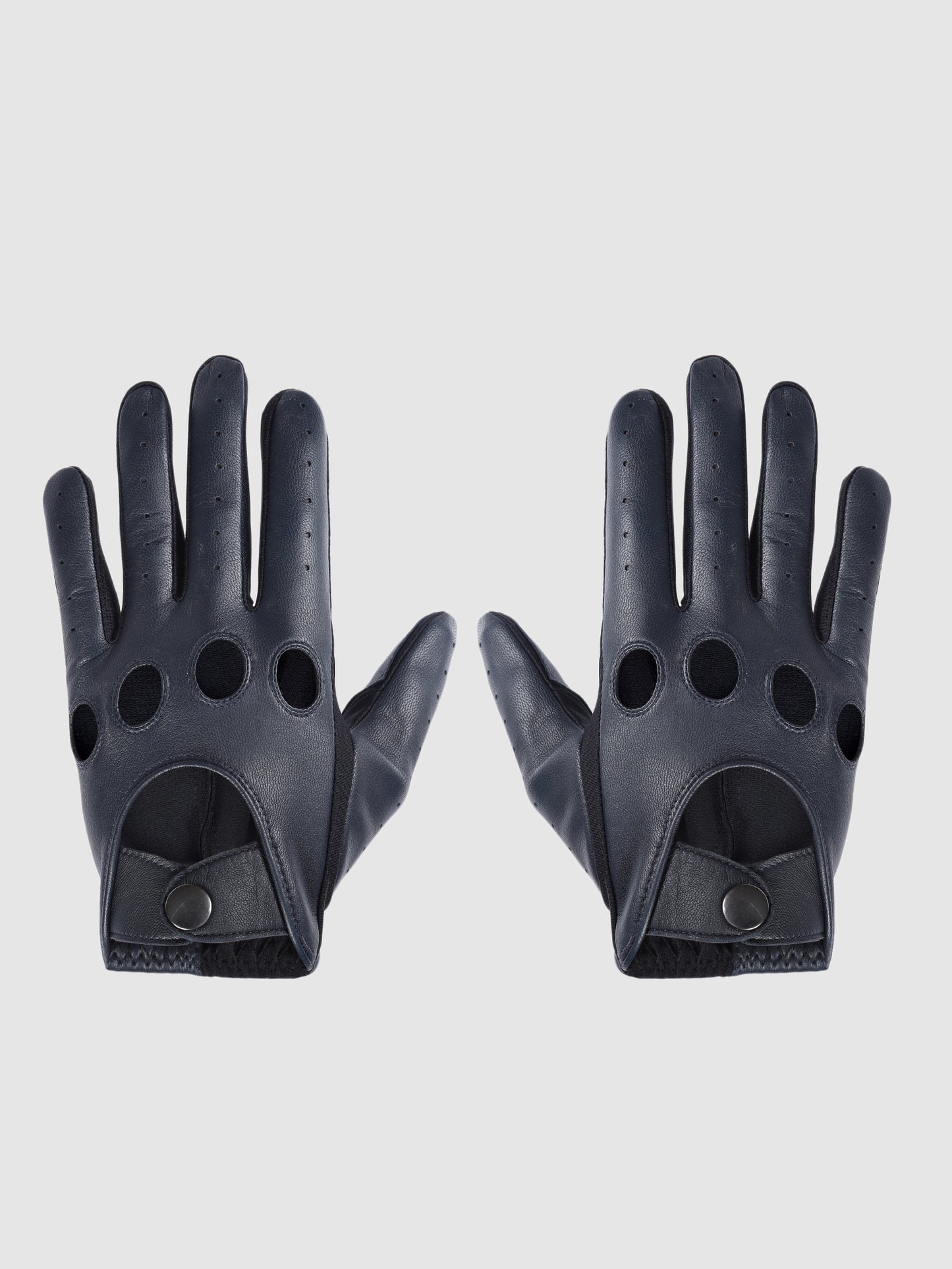 IN.HIDE Classic Rider Gloves - Navy Blue