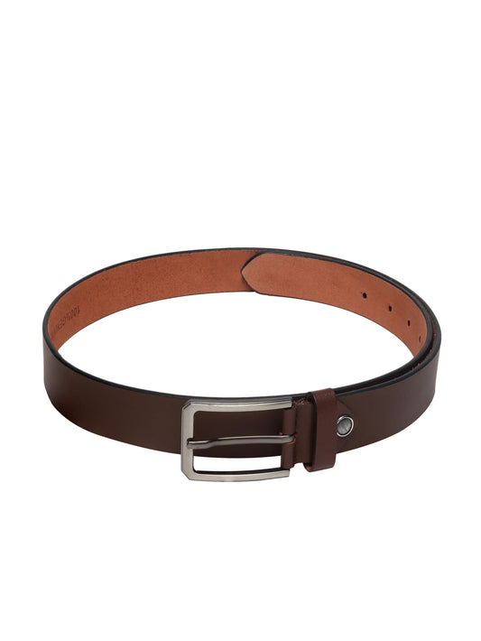 INHIDE Brown Leather Belt Men