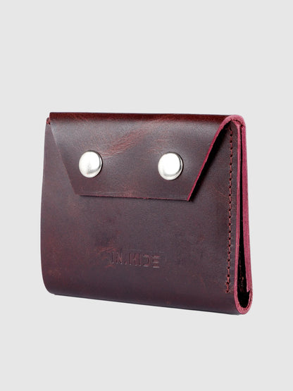 INHIDE Rustic Handcrafted Leather Cherry Wallet