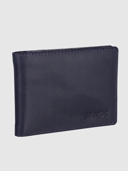 INHIDE Navy Clamp Wallet