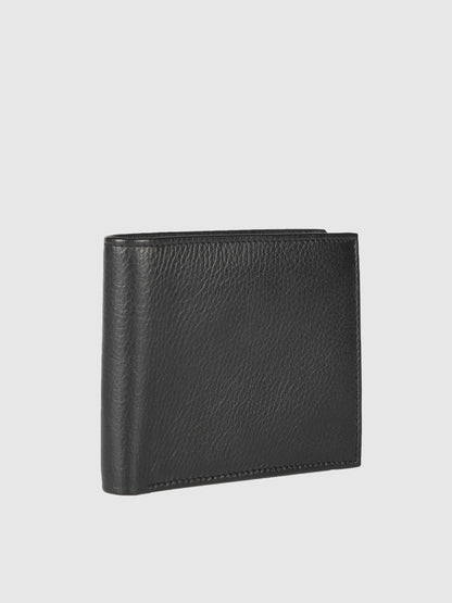 IN.HIDE Black Soft Real Leather Wallet Men – Coin Pocket with 6 Card Holders