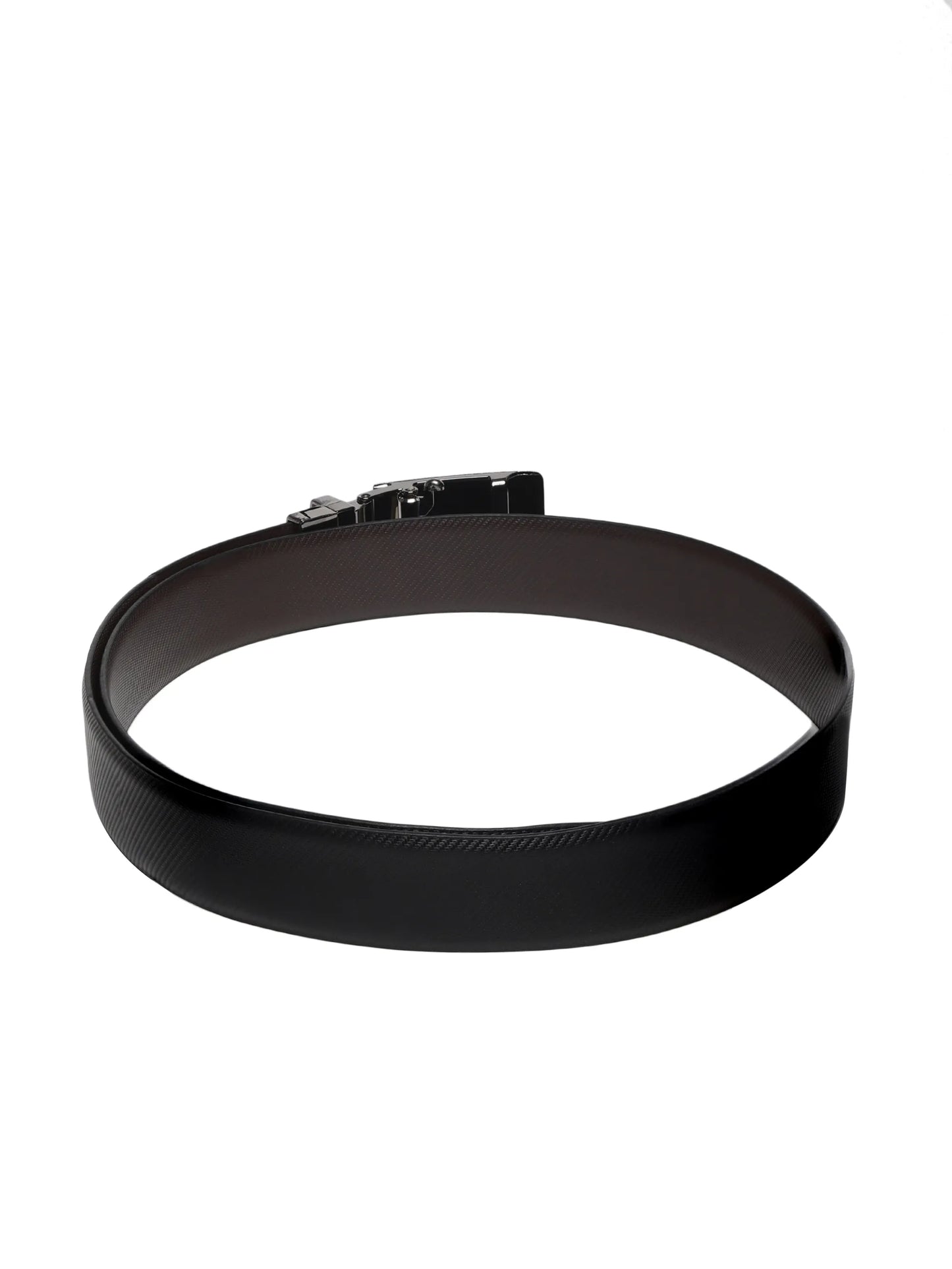 INHIDE Reversible Black Brown Leather Belt Men