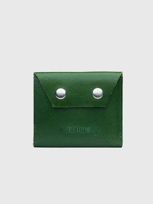INHIDE Rustic Handcrafted Leather Green Wallet