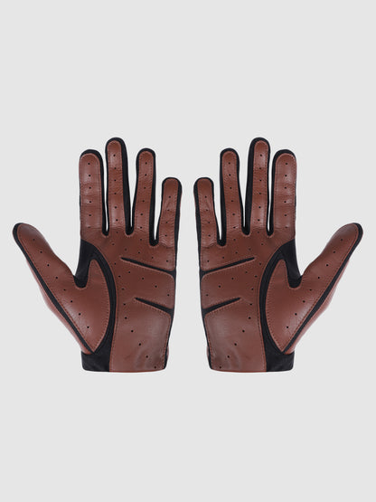 IN.HIDE Classic Rider Gloves - Brown Cognac