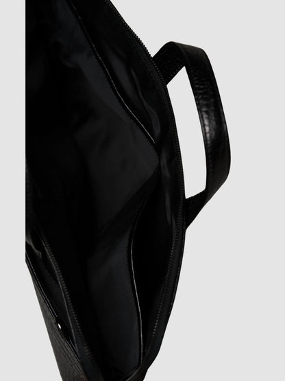 INHIDE Executive Croco Leather Laptop Bag