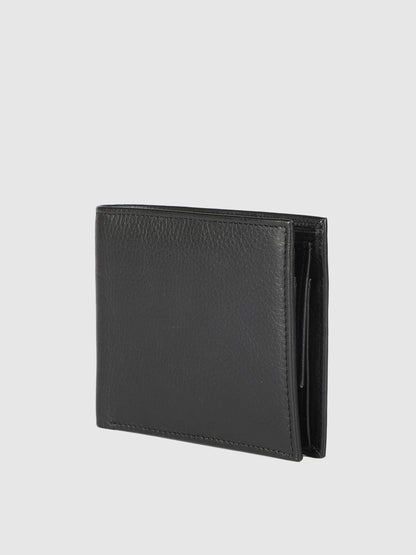 IN.HIDE Black Soft Real Leather Wallet Men – Coin Pocket with 6 Card Holders