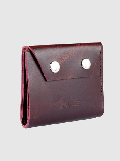 INHIDE Rustic Handcrafted Leather Cherry Wallet