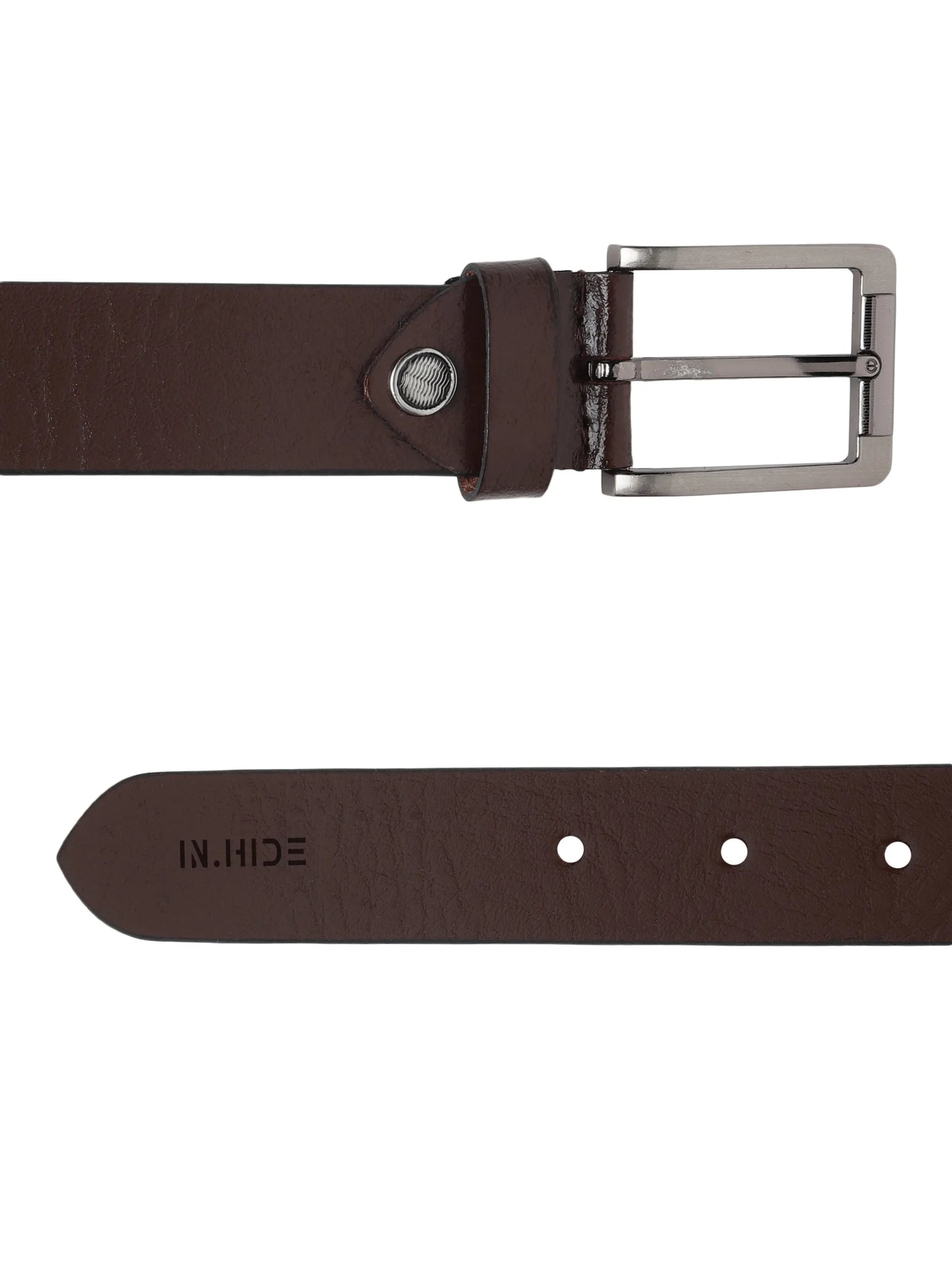 INHIDE Brown Leather Casual Belt Men