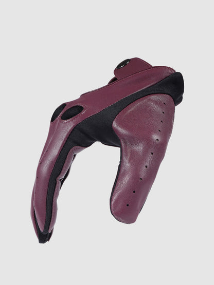 IN.HIDE Classic Rider Gloves - Burgundy
