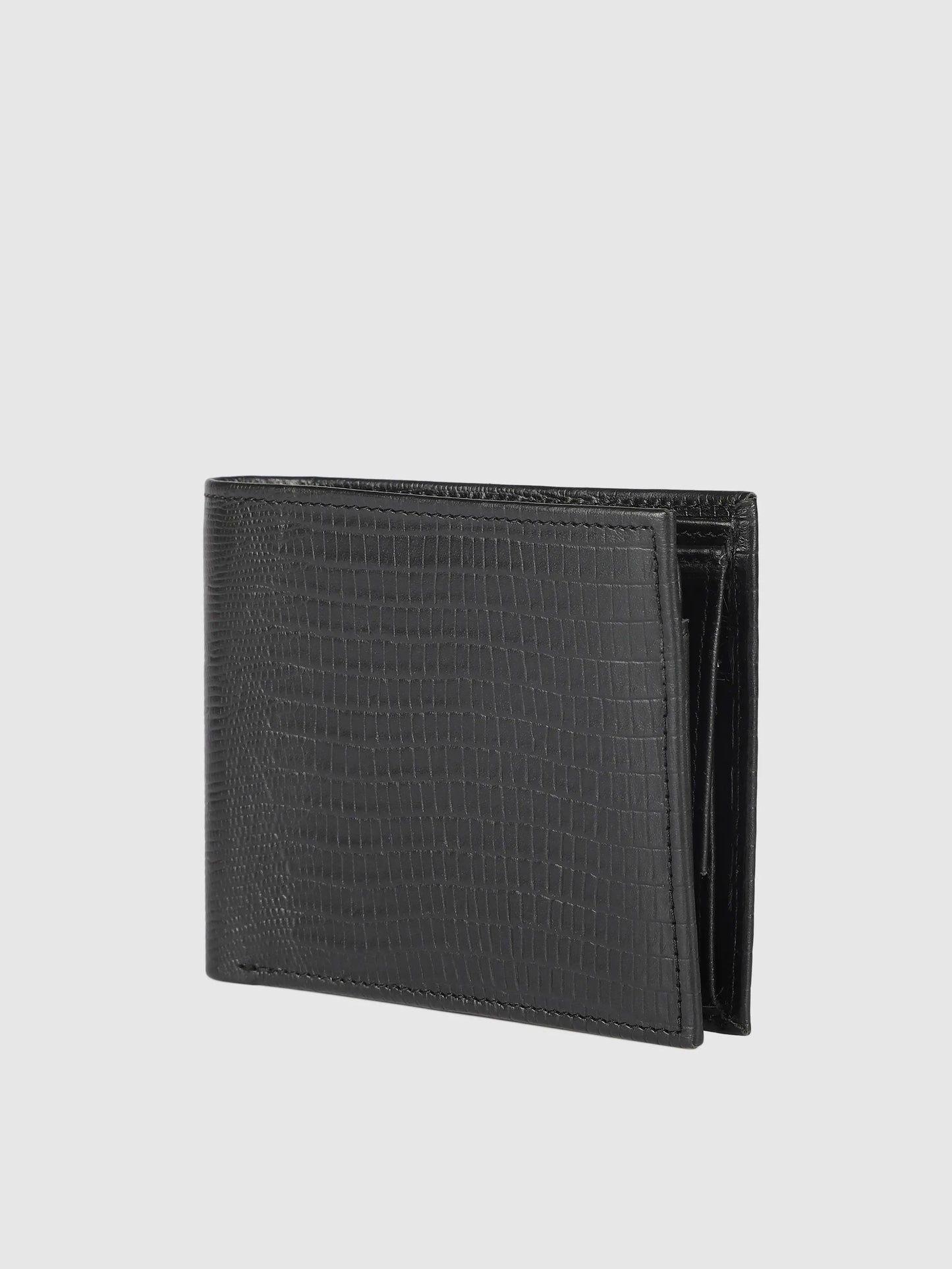 IN.HIDE Classic Premium Croco Real Leather Bi-Fold Wallet with 10 Card Holders for Men