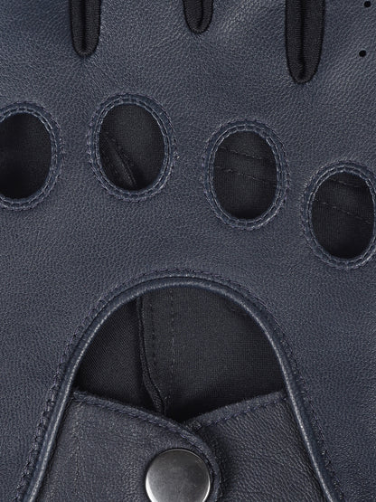 IN.HIDE Classic Rider Gloves - Navy Blue