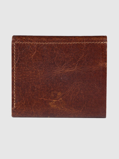 INHIDE Rustic Handcrafted Leather Brown Wallet