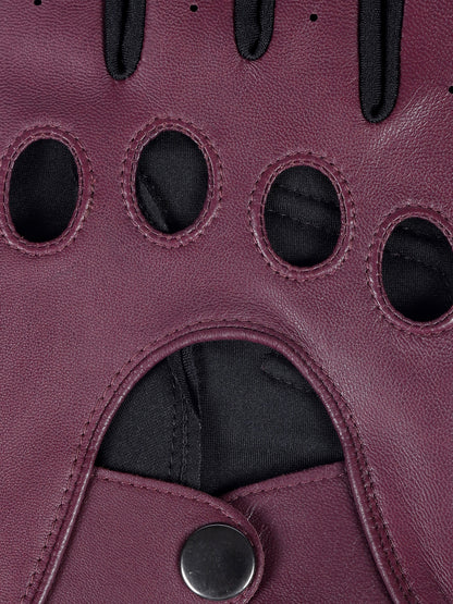IN.HIDE Classic Rider Gloves - Burgundy