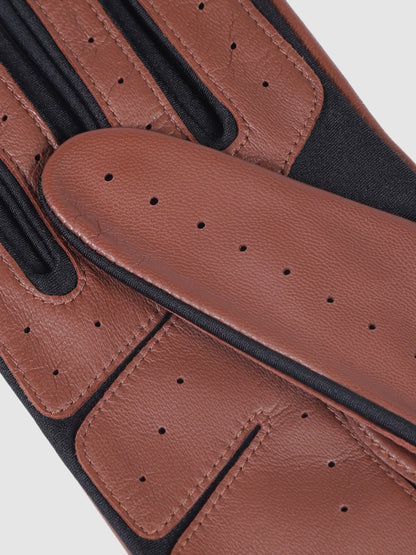 IN.HIDE Classic Rider Gloves - Brown Cognac