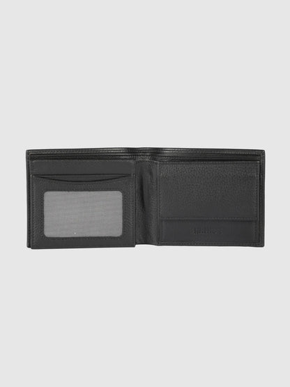 IN.HIDE Black Soft Real Leather Wallet Men – Coin Pocket with 6 Card Holders