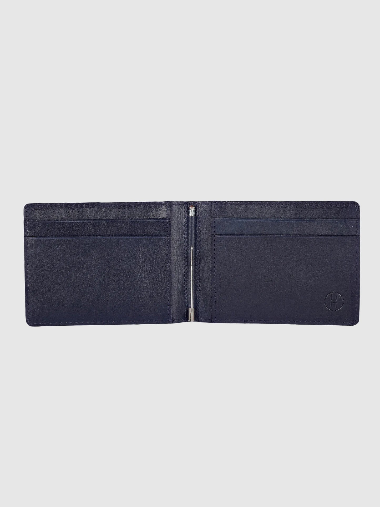 INHIDE Navy Clamp Wallet