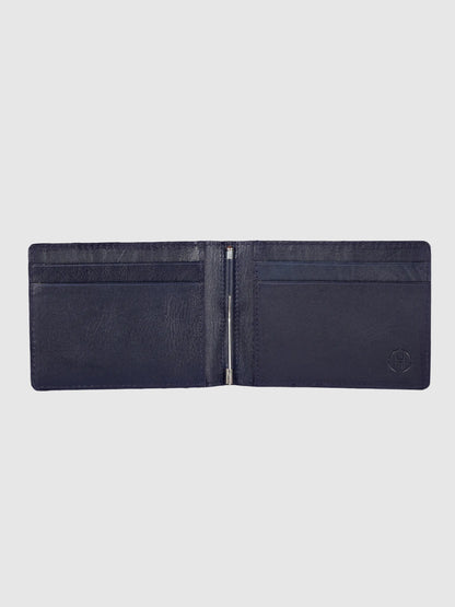 INHIDE Navy Clamp Wallet