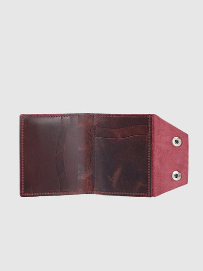 INHIDE Rustic Handcrafted Leather Cherry Wallet