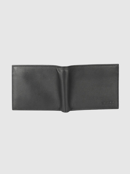 IN.HIDE Black Soft Shiny Leather Wallet for Men – 10 Card Slots, Hidden Pocket, Premium Quality