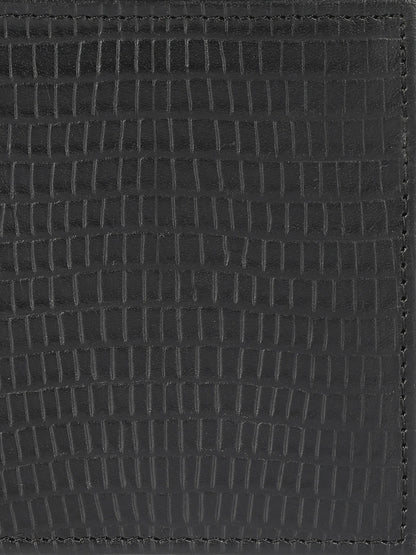 IN.HIDE Classic Premium Croco Real Leather Bi-Fold Wallet with 10 Card Holders for Men