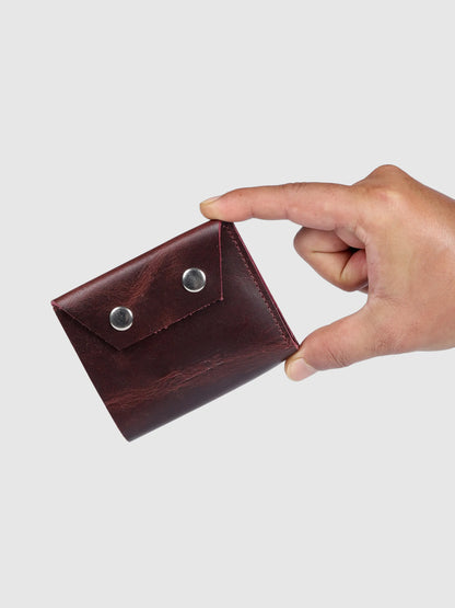 INHIDE Rustic Handcrafted Leather Cherry Wallet