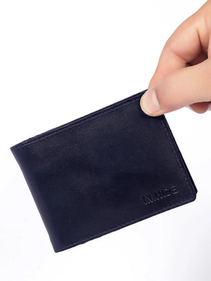 INHIDE Navy Clamp Wallet