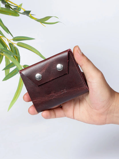 INHIDE Rustic Handcrafted Leather Cherry Wallet