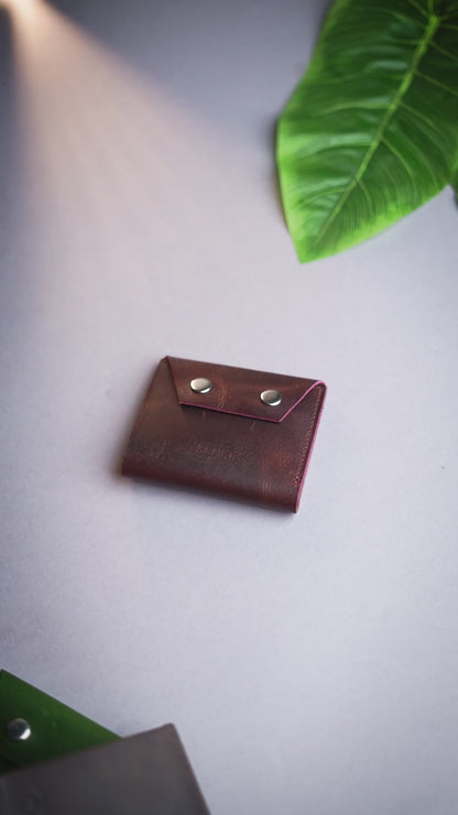 INHIDE Rustic Handcrafted Leather Cherry Wallet